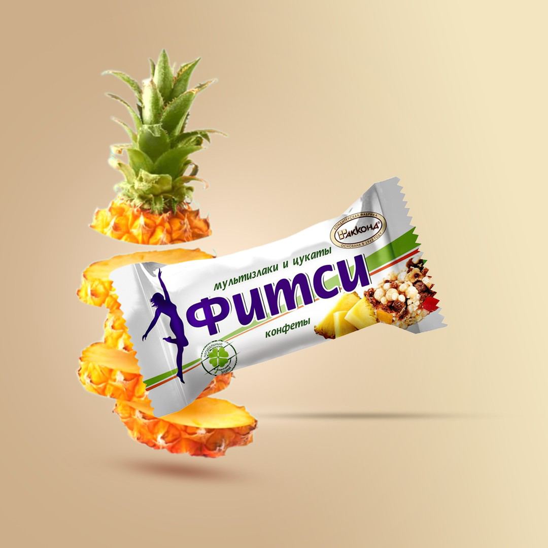 شکلات بار فله آکوند Akkond Pineapple با طعم آناناس